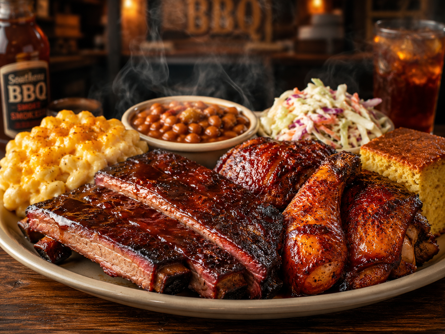 Bubba's Grub rib and chicken combo